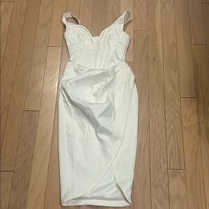 House of CB White Midi Dress